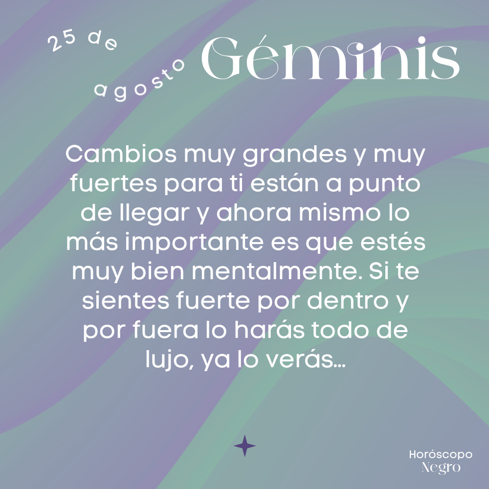 ✨♊✨ #geminis #horoscoponegro