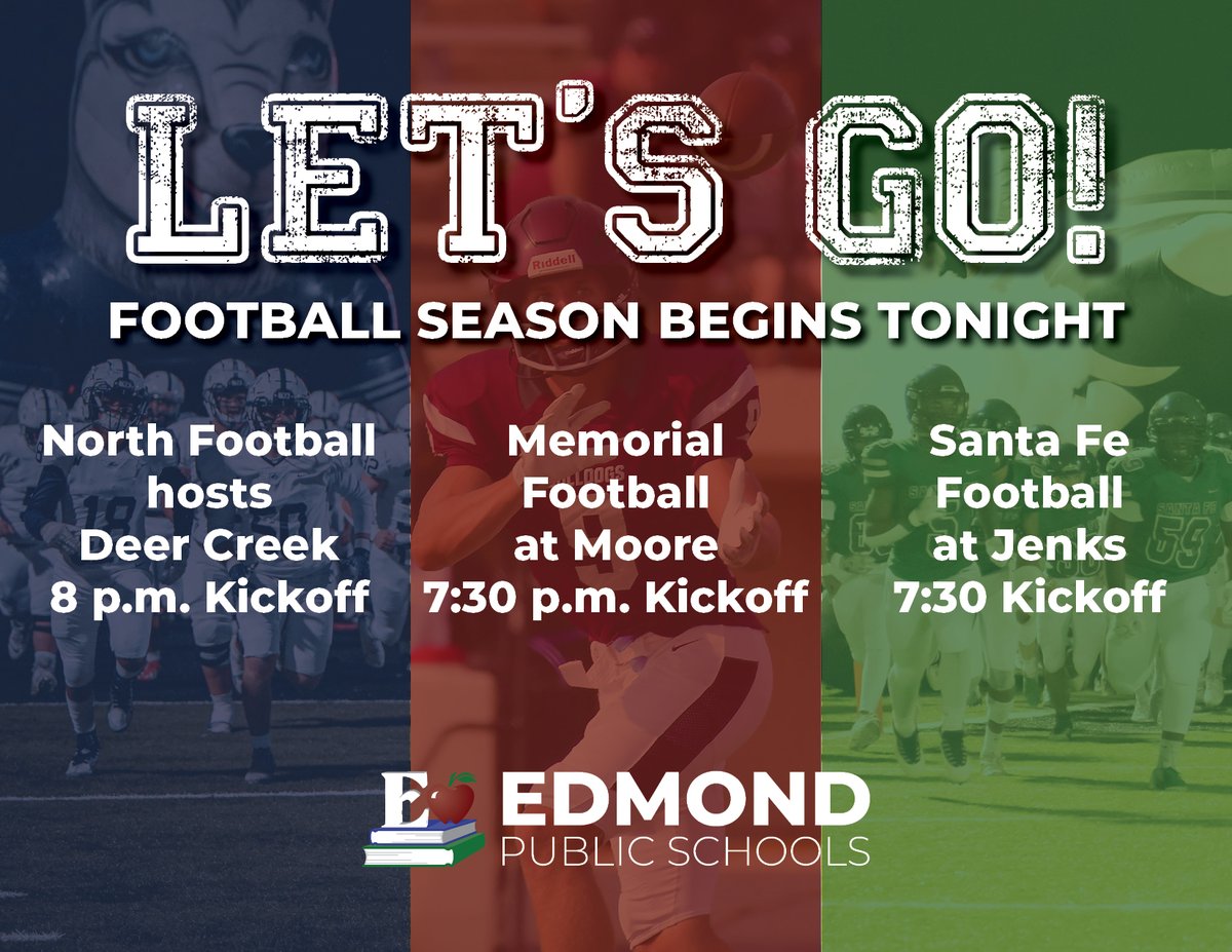 💙❤💚Good luck to our high school football teams! 🏈 #epsleads #oklahomahighschoolfootball