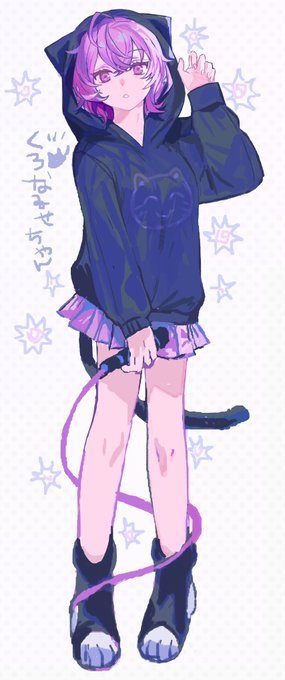 「animal hood cat ears」 illustration images(Latest)｜4pages