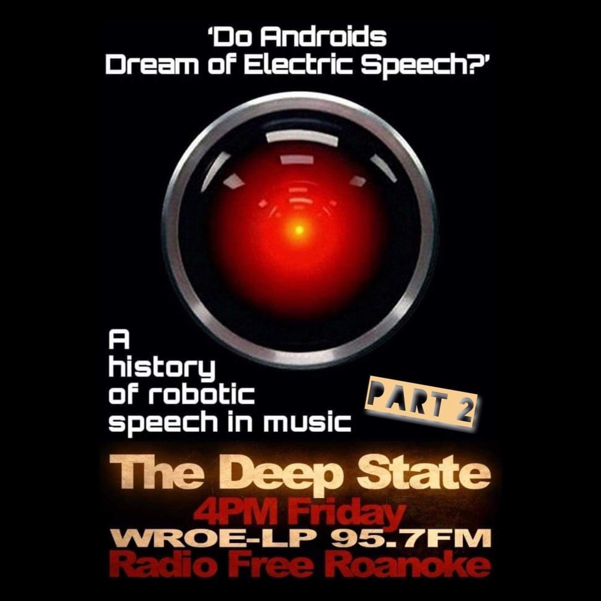 Friday @ 4pm on The Deep State

WROE-LP 95.7 FM
Radio Free Roanoke