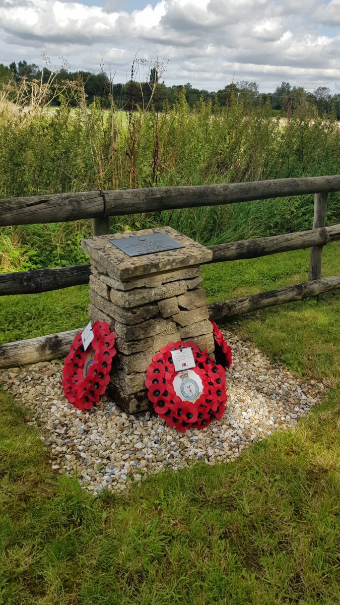 Today we marked the 79th anniversary of the tragic events of August 1944 at the Albemarle Memorial. Laying a wreath in honour of the five Albemarle V1782 crew members who lost their lives after crashing into a field on Mill Farm. They will not be forgotten.