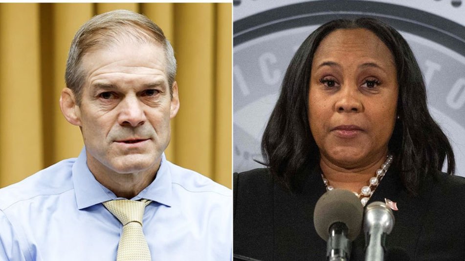 🚨BREAKING: Jim Jordan calls for an investigation into Fulton County DA Fani Willis. Do you support this?