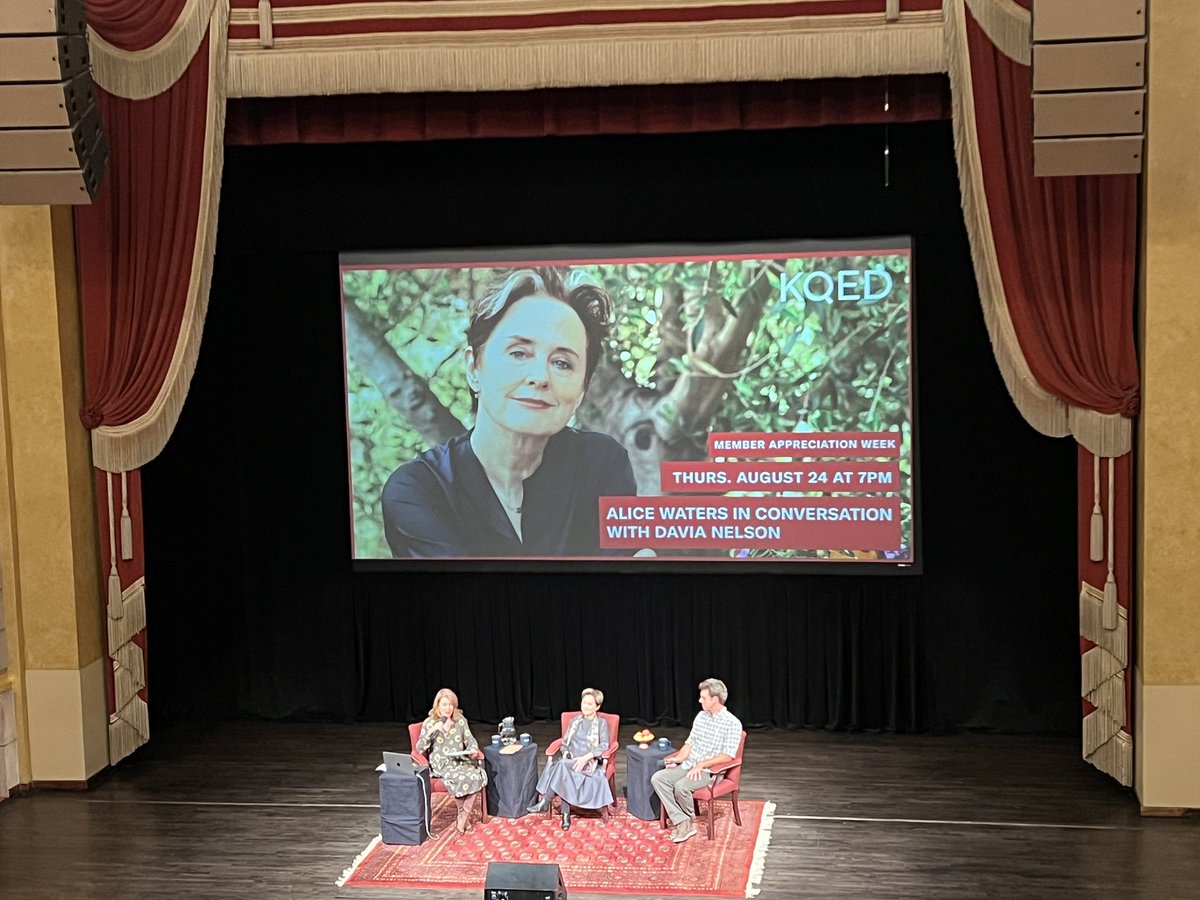 Did you know: Alice Waters opened Chez Panisse and revolutionized food after failing as a Montessori preschool teacher. She joked <a href="/KQED/">KQED</a> Live event that she quit because she bit a biting child. “You learn by doing.”