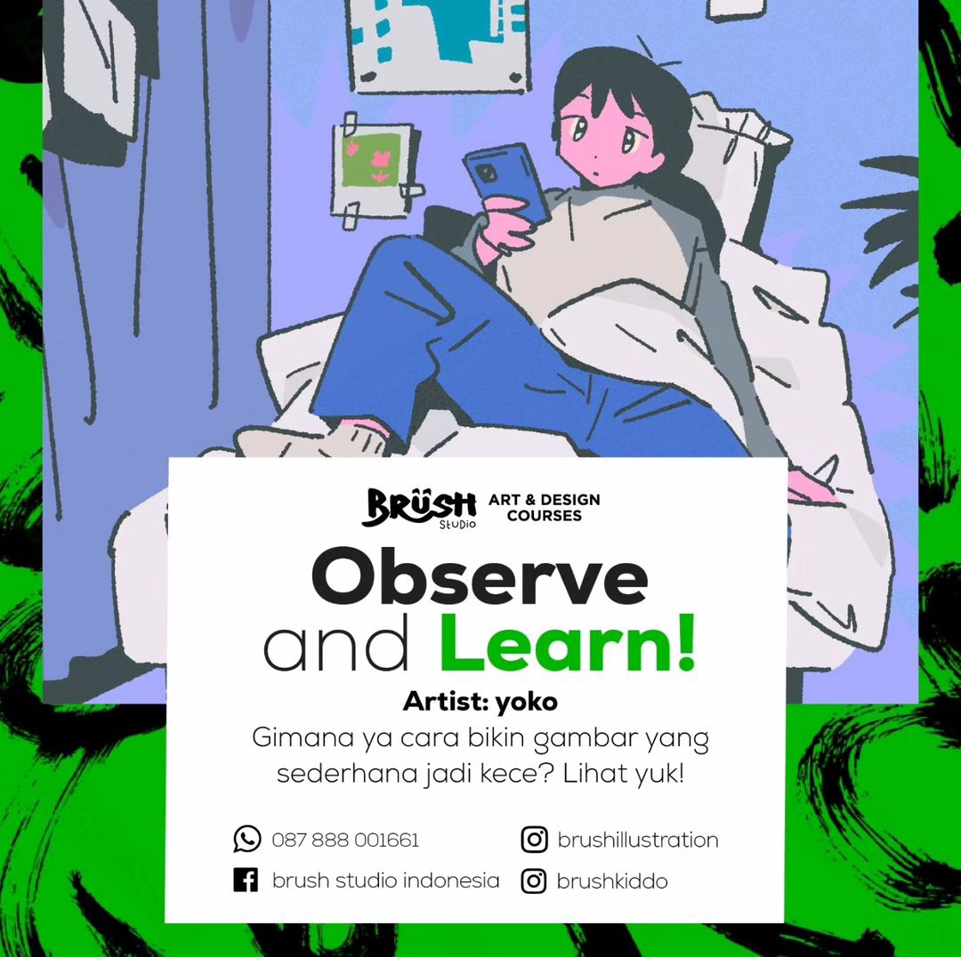brushstudiojkt's tweet image. Hai Brushers!

#ObserveandLearn minggu ini datang dari artist yoko ! Stylenya simple tapi kok bisa apik ya?

Gambar yang sederhana jadi kece ala yoko, a thread!

#digitalart #illustration #artoftheday #artschool