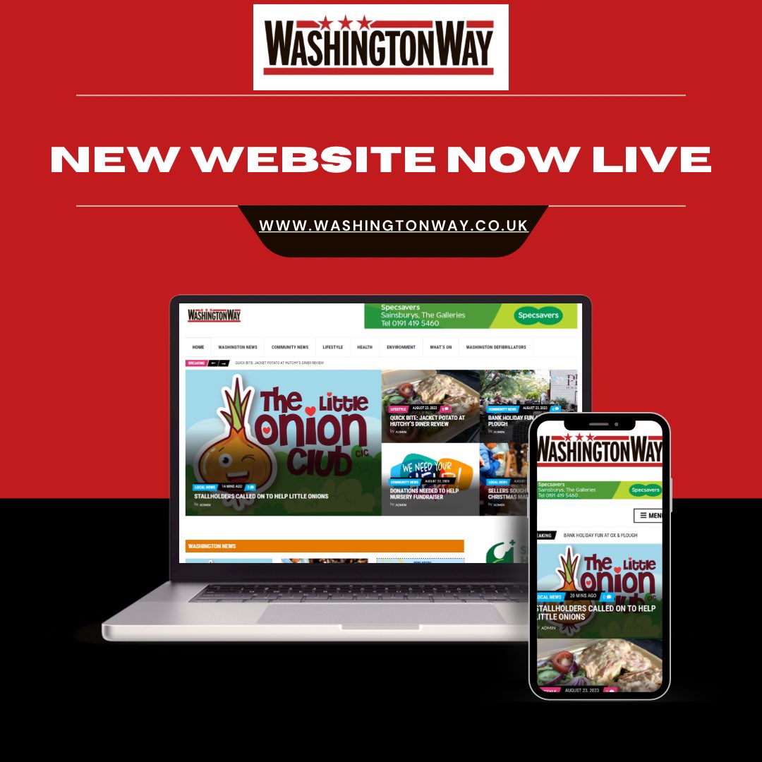 We have a brand new website!!
washingtonway.co.uk
