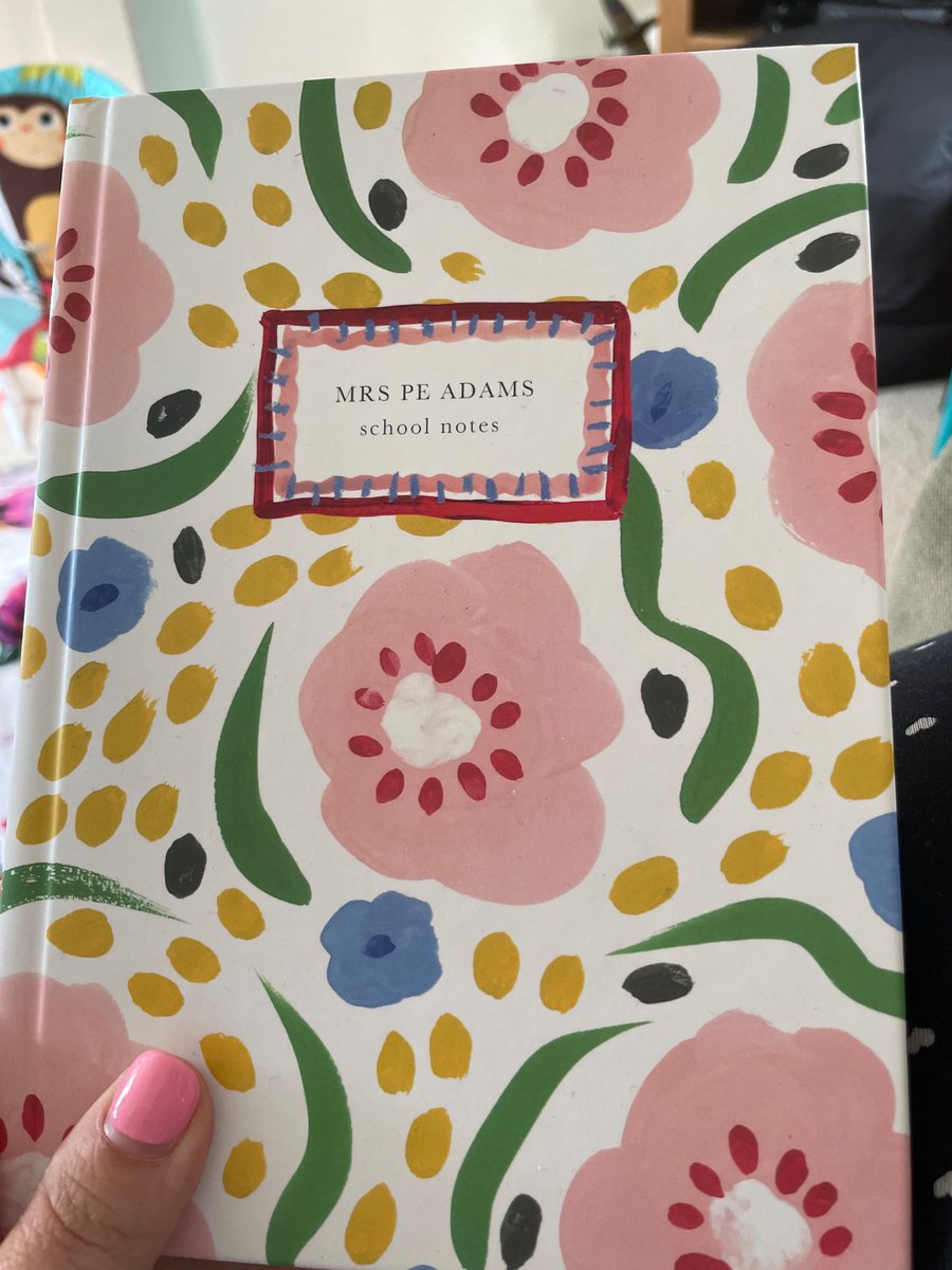 PAdamsSci's tweet photo. I may only be in school for the last third of the academic year #matleave but needed my @PapierUK notebook ready for KiT days and finishing my NPQ in October 💛 https://t.co/B6Ib4QZUcl