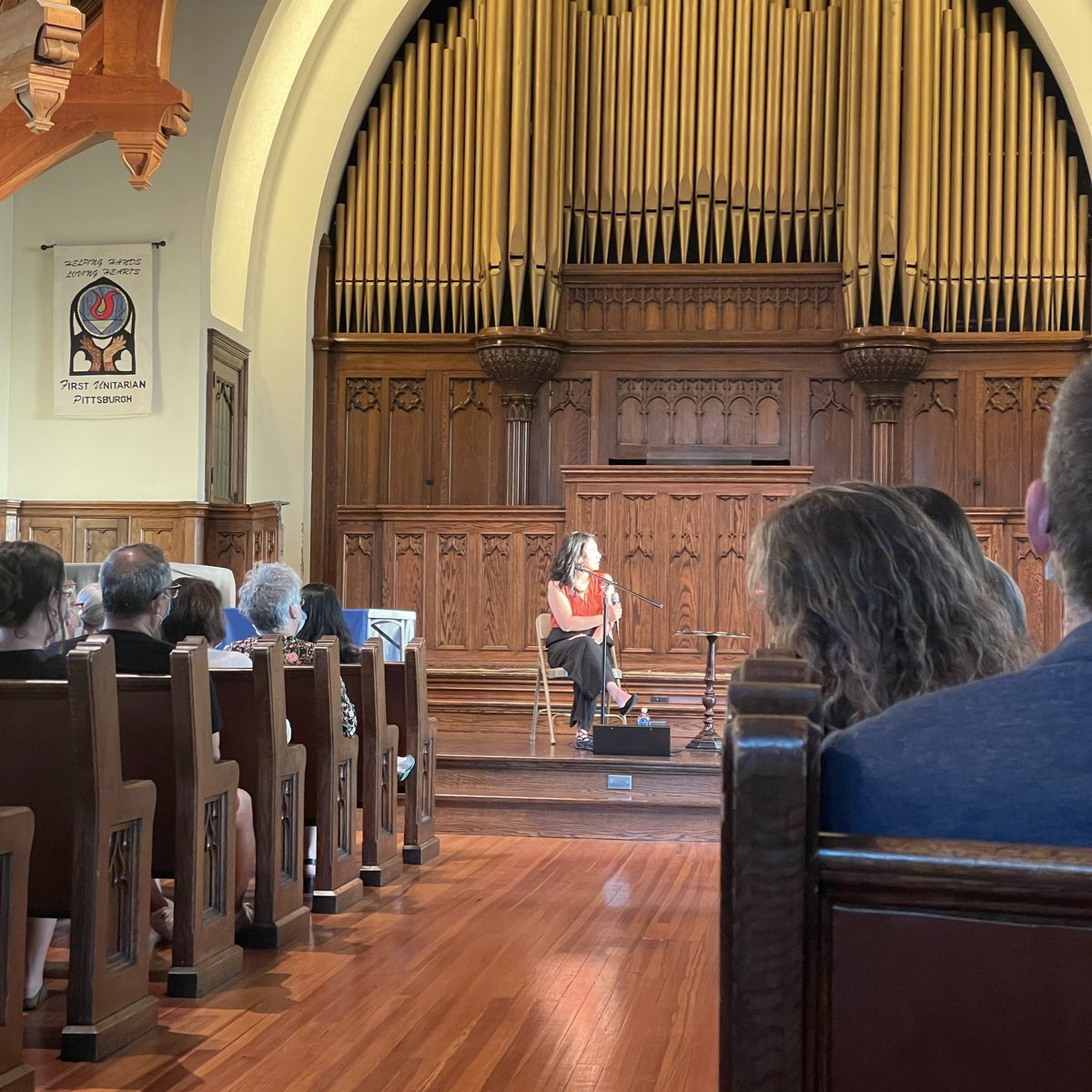 Loved hearing Celeste Ng speak about her new book, Our Missing Hearts, in Pittsburgh last night. @pronounced_ing