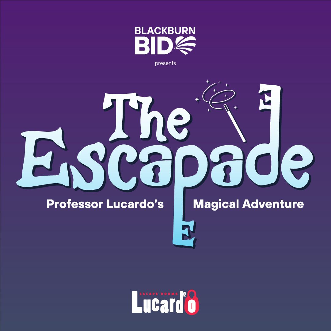 Looking for something to do this weekend?

Look no further than Blackburn Town Centre!

Take part in our magic-themed puzzle trail, The Escapade, and be in for a chance of winning a fantastic prize! 🪄

Find out more: blackburnbid.co.uk/the-escapade/