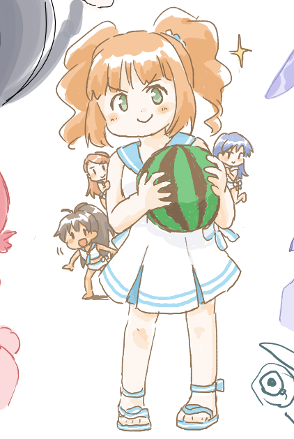 我那覇響 ,如月千早 ,水瀬伊織 ,高槻やよい 「絵ちゃよいちゃん」|コメーメのイラスト