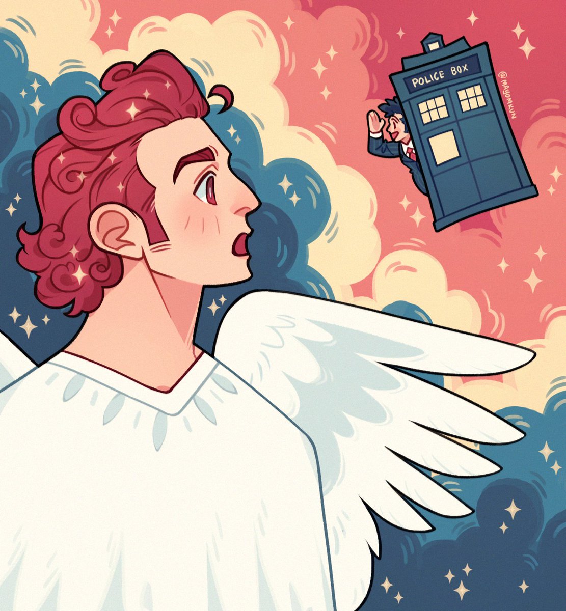 「Greetings, Starmaker! #GoodOmens2 #Docto」|May⭕️m🐾 Commission open!のイラスト