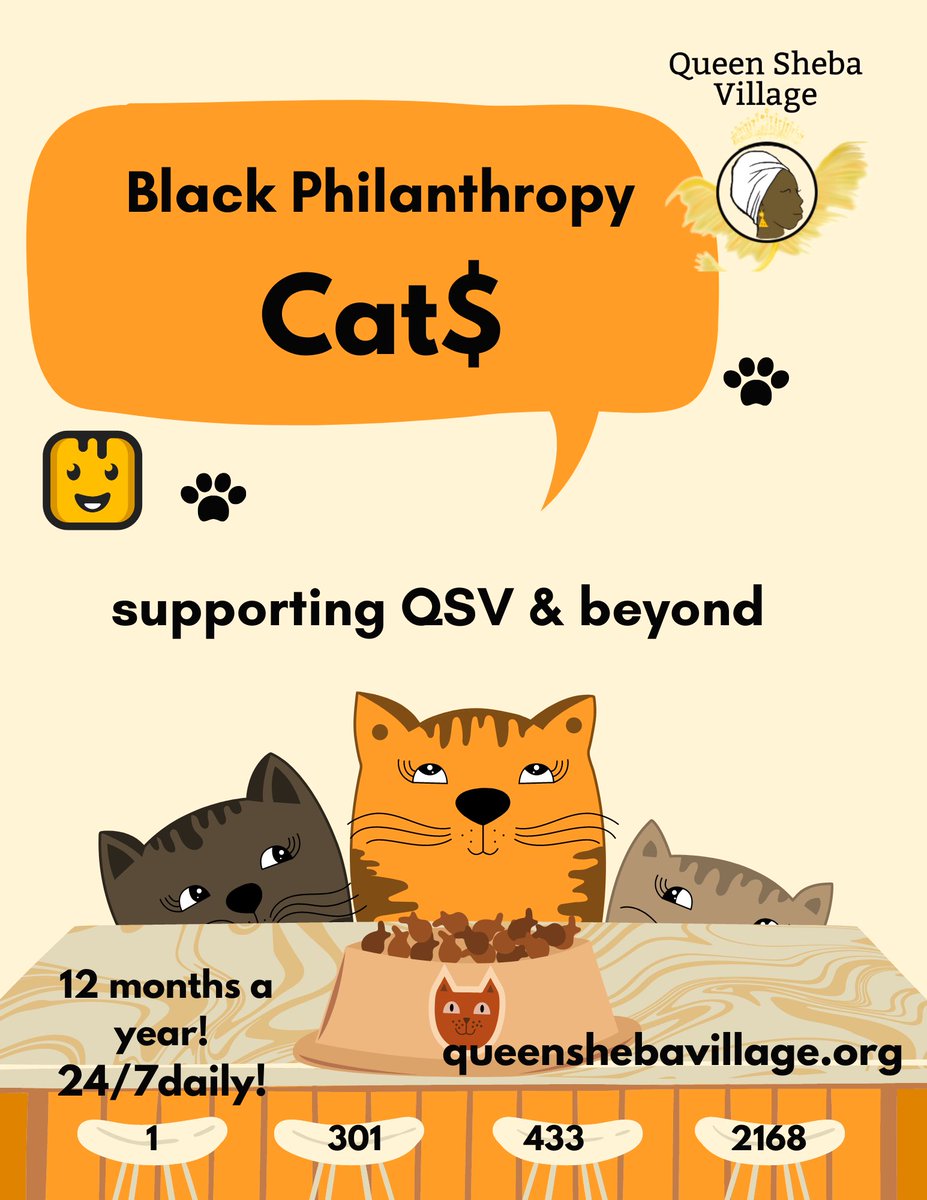 Neighborhood cat$ rock this #blackphilanthropy month to support QUEEN SHEBA VILLAGE @ givebutter.com/helpbuild and beyond Givebutter. We thank the owner$ of #scalliecat #ferdiecat #graycat. Your donations are #reelgood🐈‍⬛💪🏿🐈 thanks for #backinblack😺😻😽 #aidinghumanity