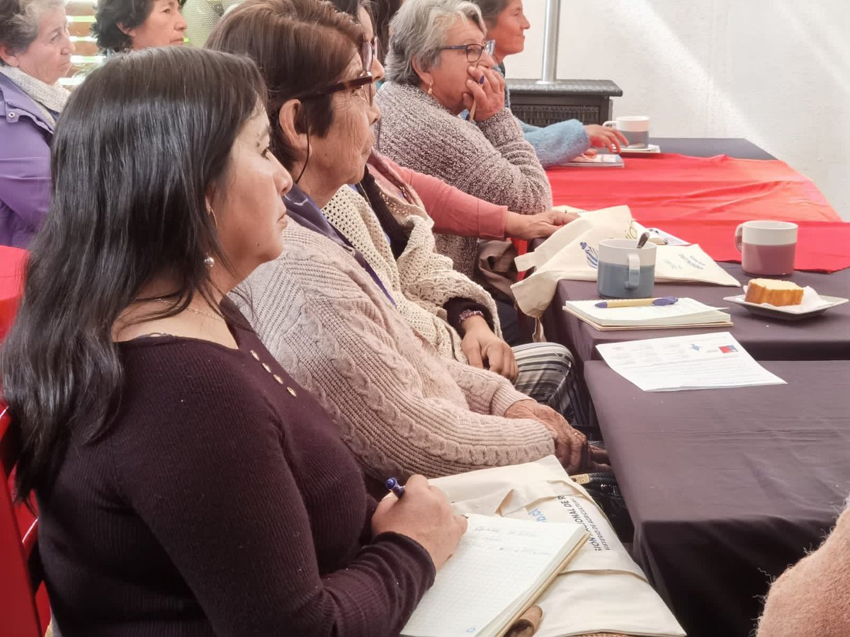 CNRCHILE's tweet photo. 👩🏽‍🌾  En #Combarbalá, junto a campesinas de  la región de Coquimbo, en Taller de Asistencia Técnico-Legal, para informar sobre cómo financiar proyectos a través de concursos exclusivos para mujeres y pequeña agricultura #LeydeRiego, con el apoyo de @MinMujeryEG #ChileParaTodas 💜 https://t.co/rPg3znD3ks