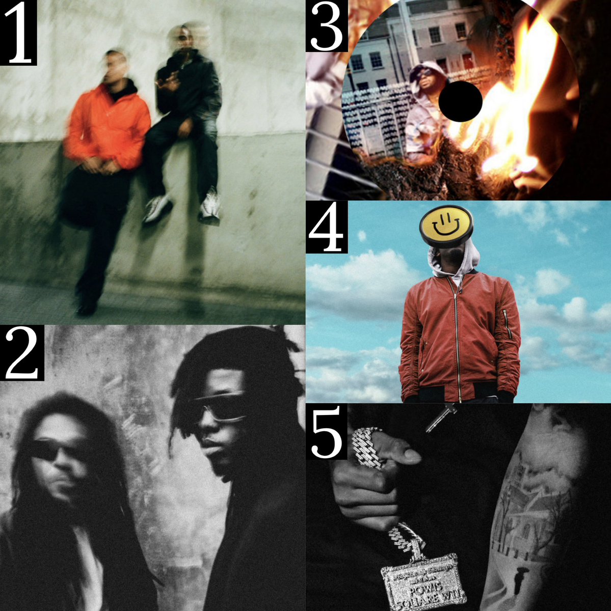 NEW MUSIC FRIDAY
LISTEN AGAIN TOP 5💣

1. Ashbeck, Rushy: ROYALE
2. NARX, Liam Bailey: We’re Not Clear
3. Lorenzorsv: Burnt
4. Derek Minor, Ty Brasel: Third Day
5. F*ck Drill: Digga D