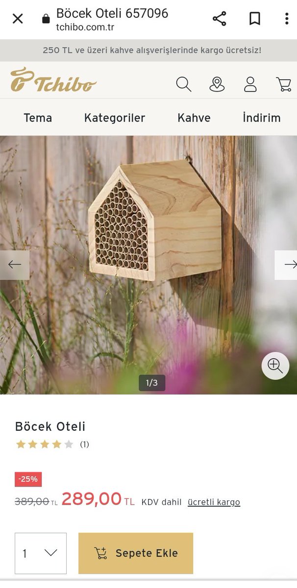 Tchibo'nun bok püsür sattığını çok gördüm hatta satın da aldım bazılarını ama ilk defa bu kadar saçmasını görüyorum.Kapitalizmin dibini sıyırmış yuhhhh amk BÖCEK OTELİ NE AAAAAAAA