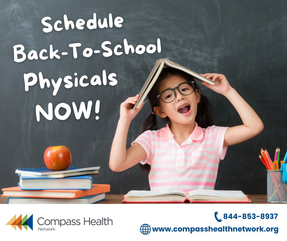A school physical is an effective way to monitor your child’s health, obtain official growth statistics, and have a direct discussion with their doctor about any issues, questions, or changes to watch for in the upcoming year. 

For an appointment, please call 844-853-8937.