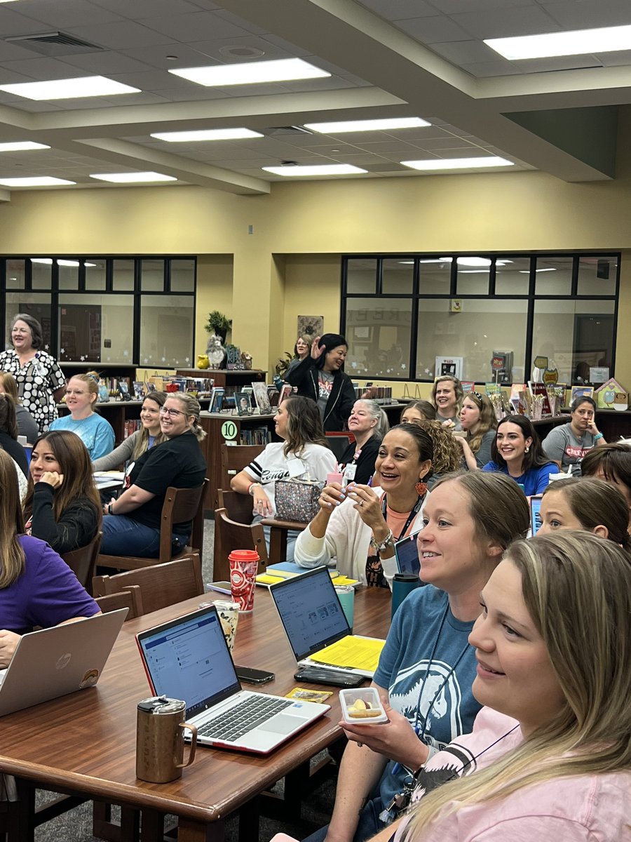 The best start to our very first faculty meeting. We laughed until we cried! Thank you Mr. Anderson and Ms. Hampton! #cesgreatestschoolonearth