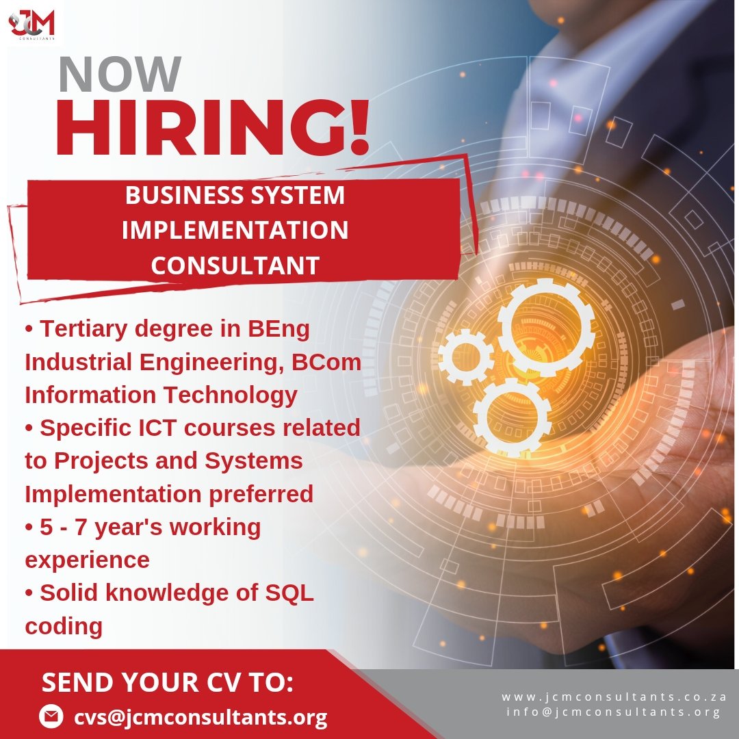JCM_Consult's tweet image. #businesssystem #systemimplementation #careers
