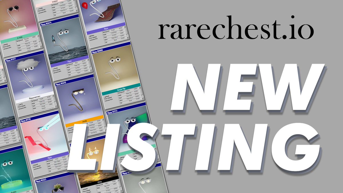 RIPPY NOW LISTED ON RARECHEST.IO 🥳

Like and Repost this announcement
for a chance to win one of:

1x <a href="/AbandonedScorps/">🦂 Abandoned Scorpions 🦂</a> 🦂
5x Rippys 📎
100k $JOJO

Be sure to follow <a href="/rarechest_io/">rarechest.io</a>, #Radix's speciality NFT marketplace.