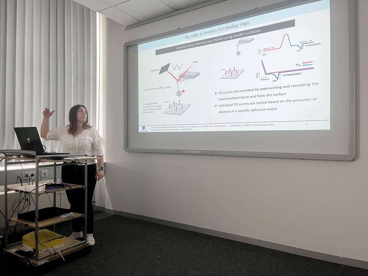 Melanie Köhler (@melli_koehler) on Twitter photo It was my big pleasure to host <a href="/Rita_Natividade/">Rita Natividade</a> at the <a href="/LeibnizLSB/">Leibniz-Institut für Lebensmittel-Systembiologie</a> institute today. She gave a brilliant talk about her PhD work at the <a href="/nBIO_lab/">David Alsteens</a> despite a very difficult journey to #Freising! #AFM #biophysics #goodoldtimes It was my big pleasure to host <a href="/Rita_Natividade/">Rita Natividade</a> at the <a href="/LeibnizLSB/">Leibniz-Institut für Lebensmittel-Systembiologie</a> institute today. She gave a brilliant talk about her PhD work at the <a href="/nBIO_lab/">David Alsteens</a> despite a very difficult journey to #Freising! #AFM #biophysics #goodoldtimes