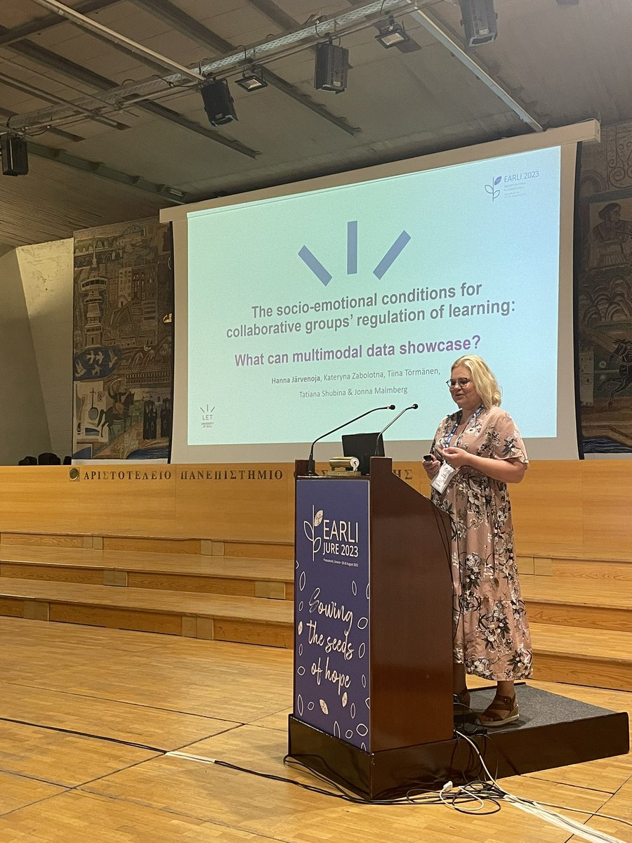 LET_Oulu's tweet image. @HJarveno unpacking the socio-emotional conditions for #SSRL &amp;amp; offering the criteria on how to actually identify #SSRL moments in learners’ interactions. #LETOulu #LETresearch #LETpeople #EARLI2023 @EARLI2023