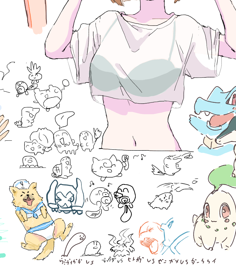 ポケモンもたくさん描きました!!