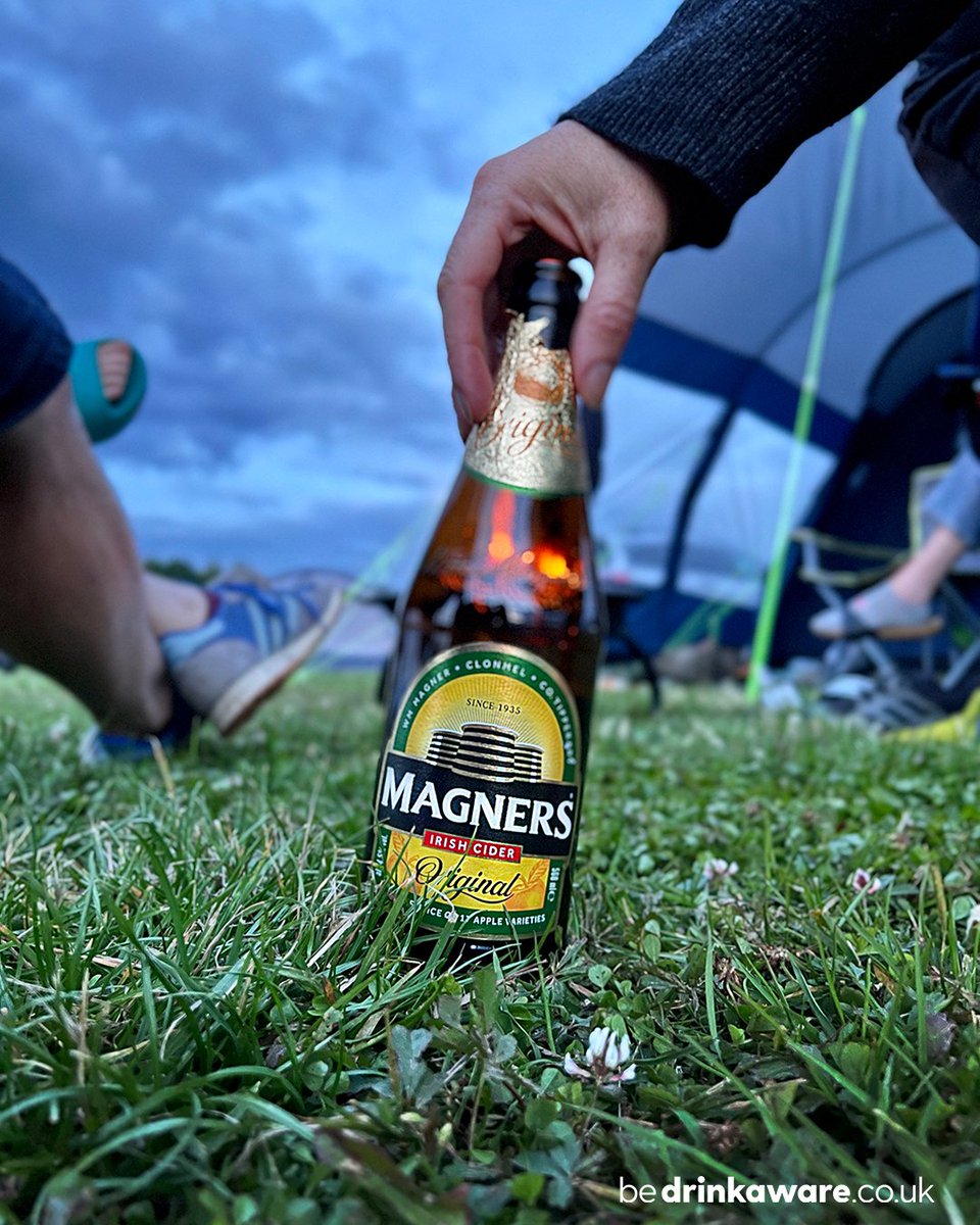 A bit like camping, mates and Magners go anywhere. Please remember to take your empty bottles and cans home to recycle.