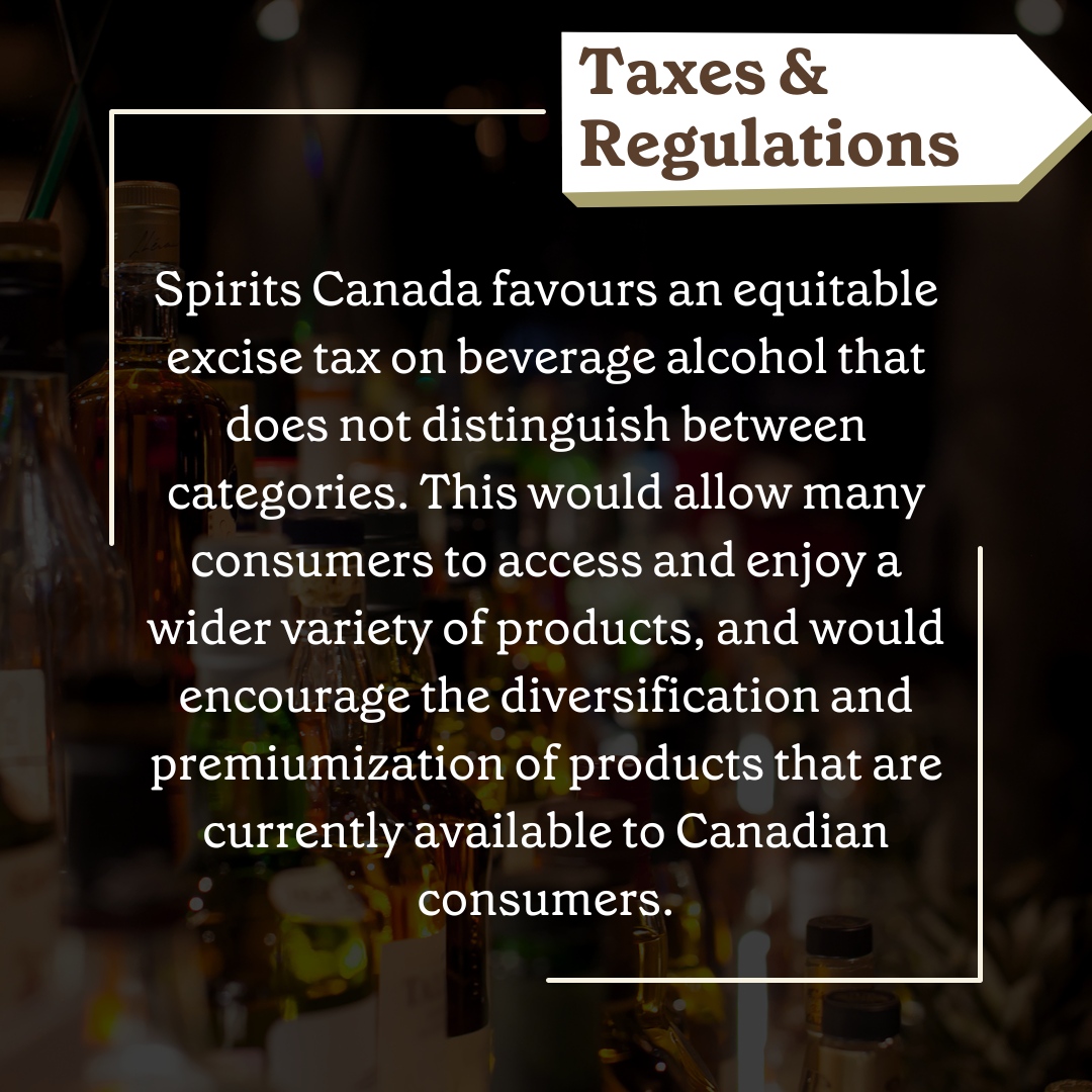 Spirits Canada aims to connect consumers to those in the agricultural and farming industry, Canadian distillers, responsible drinking advocates, the hospitality and tourism industry and distributors of premium spirits to educate and increase the economic impact in the country.