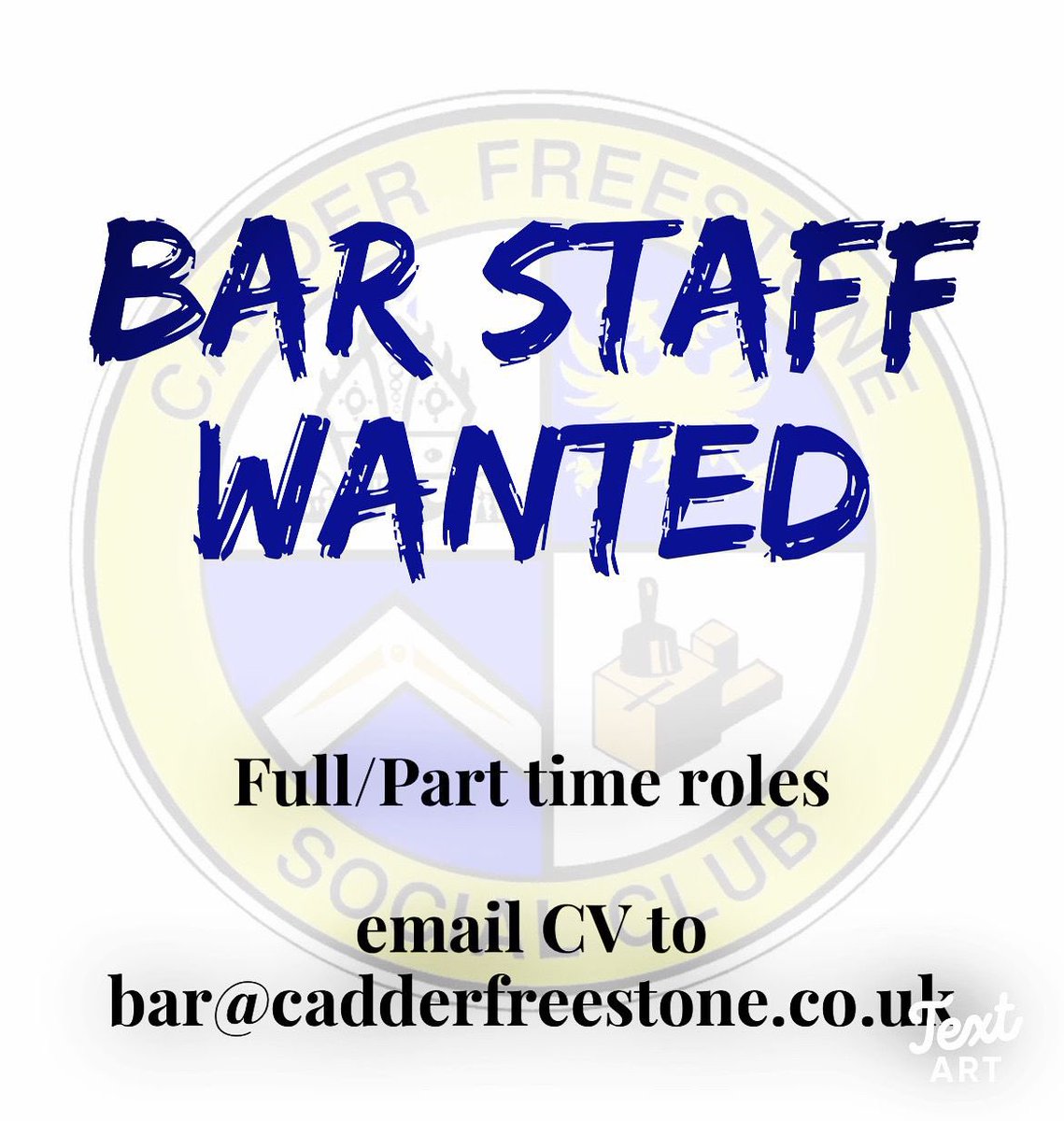CadderFreestone's tweet photo. WE ARE HIRING! https://t.co/9d7hj8qRZM