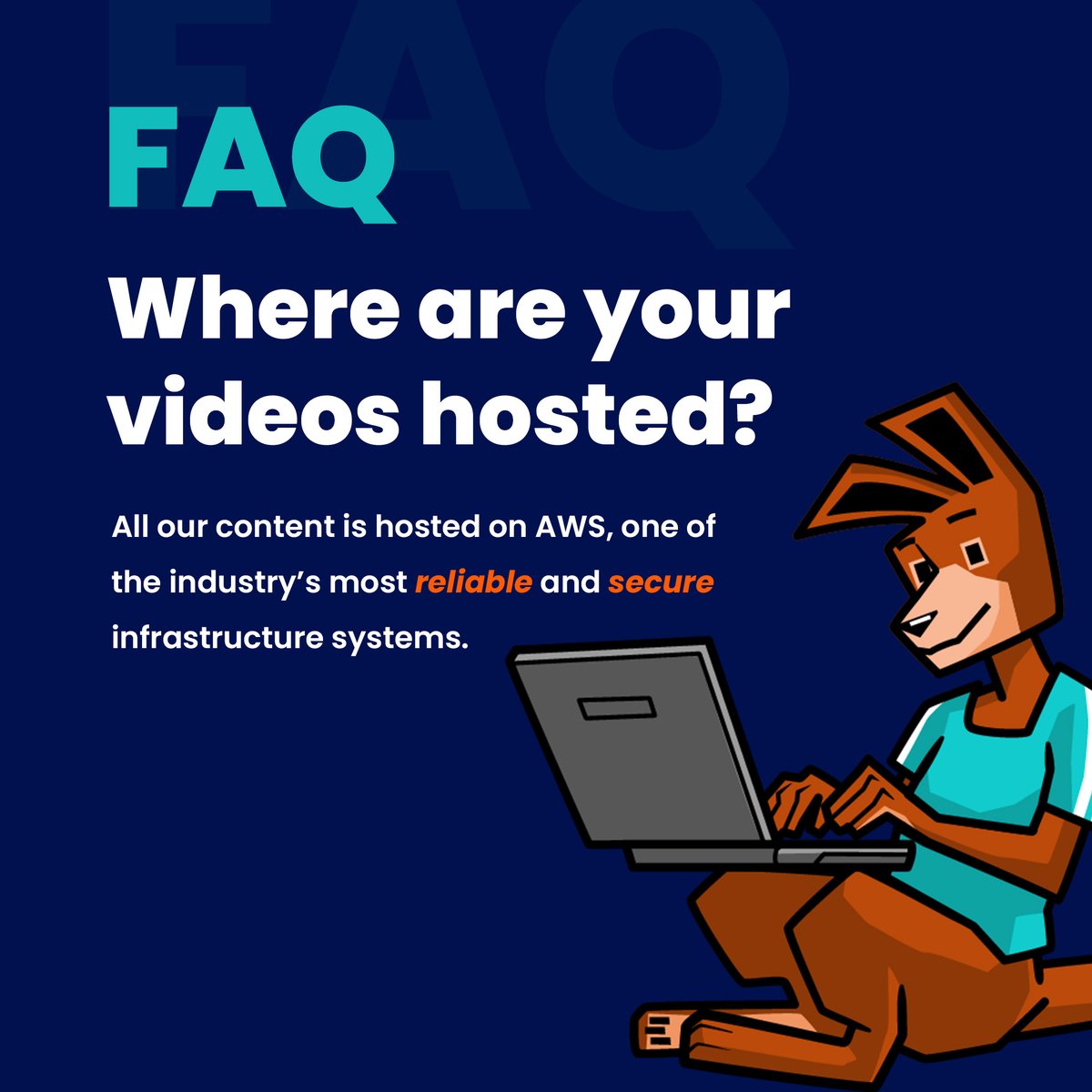 🌐✨ Hosting made secure with AWS! 💻🔒 Our content is backed by one of the industry's most reliable and secure infrastructure systems. Rest assured, your experience with us is top-notch! 😊 
#HeyKanga #AWS #ReliableHosting #SecureInfrastructure #Technology #EdTech