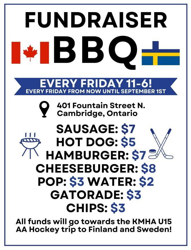 The boys are back at it today.
If hockey doesn't work out for them, they might decide to become Grill Masters.
Come and join us until 6pm today.