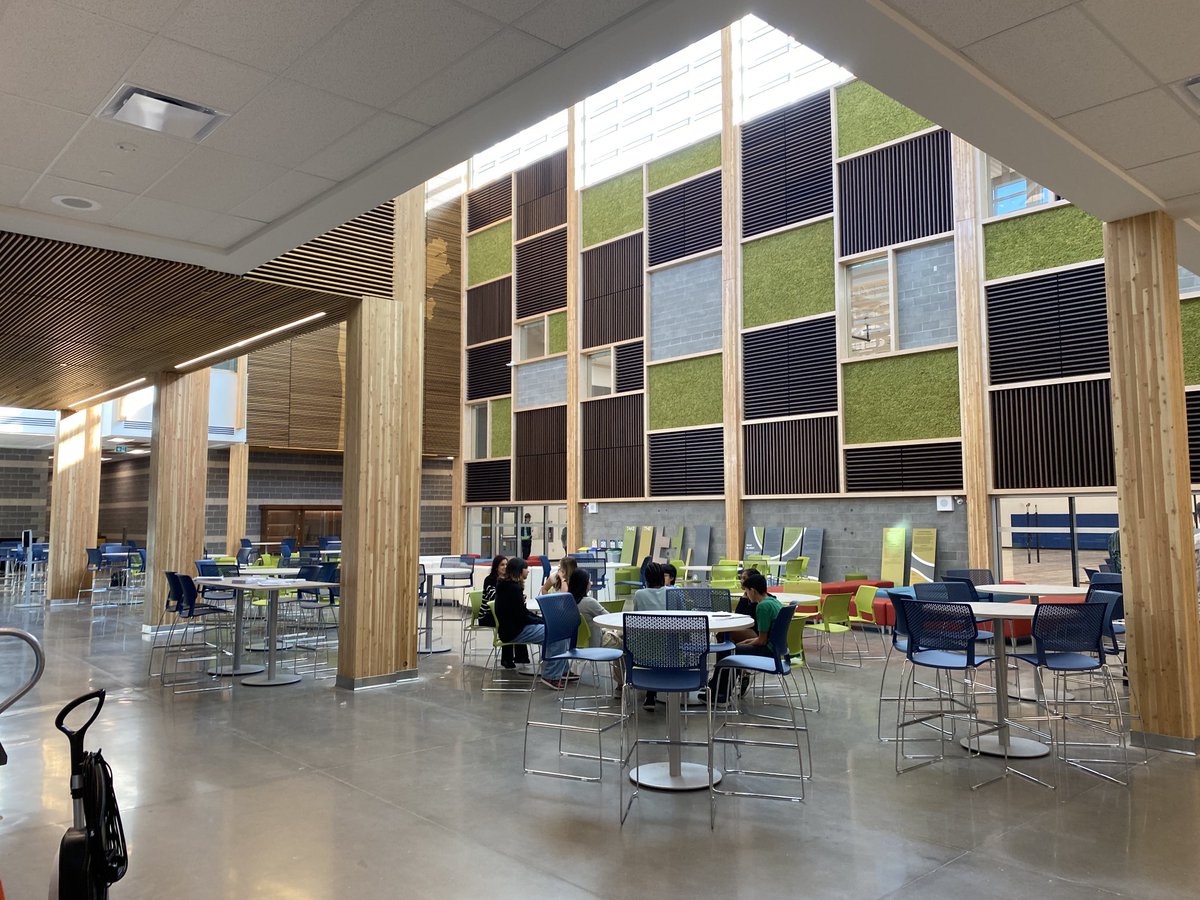 LiveWire_DK's tweet photo. Just about to tour and learn more about the new North Trail High school.  SCOOP: It’s the proud new home of the Nighthawks (team names). #yyc #yycbe #calgary https://t.co/e2D0eqT8a9