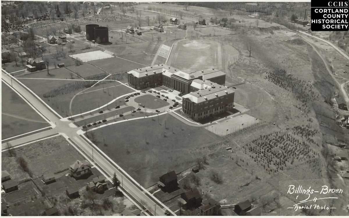 When was the last time you thought about the history of the place where you live? The Cortland County Historical Society is here to answer any questions you might have about Cortland!
This picture is an aerial photo of the new Cortland Normal School back in 1923 when the build...