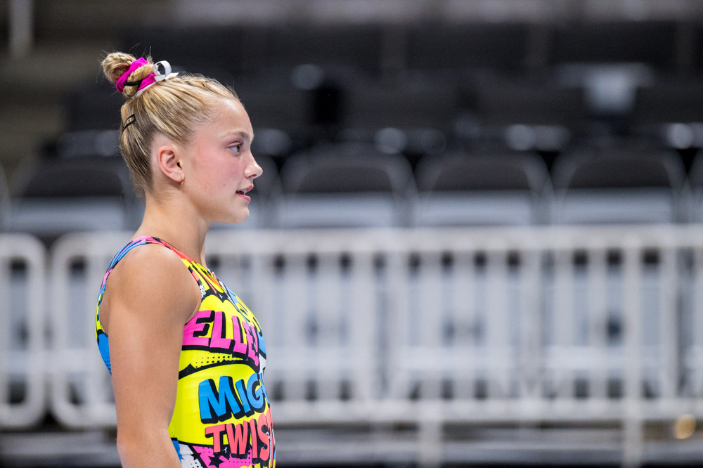 USAGym's tweet photo. Ready. For. It.

The Women take the floor for the first time at #XfinityChamps starting with the Juniors at 12pm PT/3pm ET, followed by the Seniors at 5pm PT/8pm ET!

Juniors ➡️ Streaming on the USAG YouTube
Seniors ➡️ Streaming on @peacock https://t.co/QqvLM9PrQ3