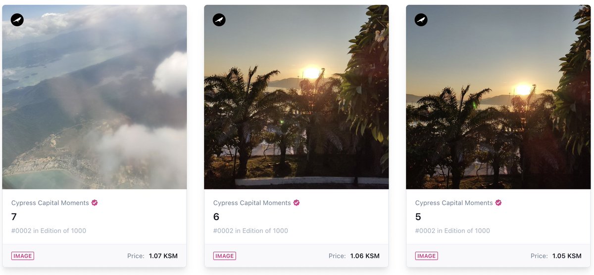 SingularRMRK's tweet photo. Congratulations to our last week's verified #NFT collection/s from our fantastic #RMRK #Singularapp Artists! ✨
Cypress Capital Moments
https://t.co/gprujW2Cx7
@Caybach https://t.co/CTAfBZkF3S