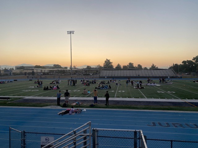 An inspiring start to our senior activities <a href="/JVHSJaguars/">Jurupa Valley HS</a> #seniorsunrise