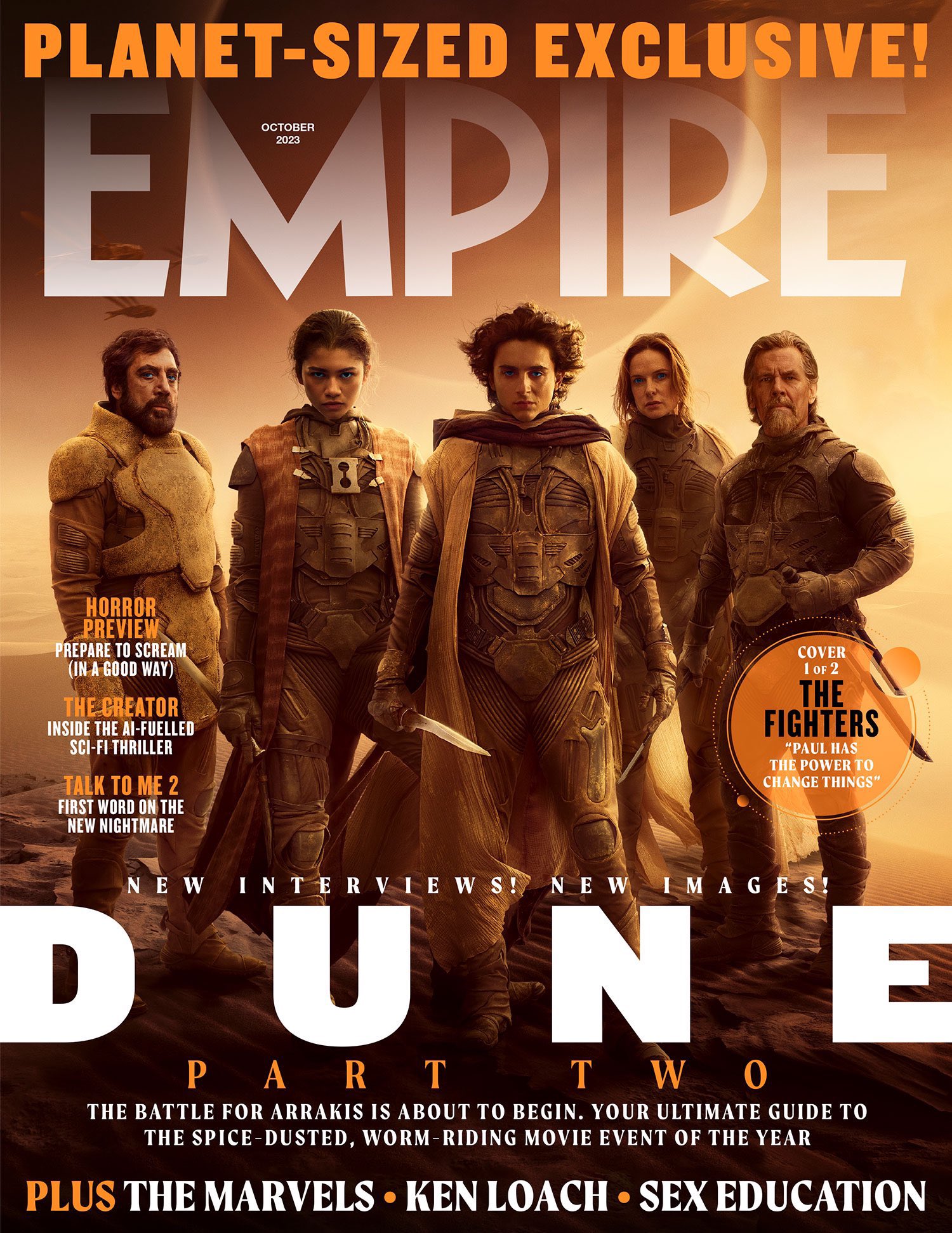 Zendaya Brasil on X: 📸 Zendaya é o elenco de “Duna: Parte 2” são capa da  EMPIRE Magazine.  / X