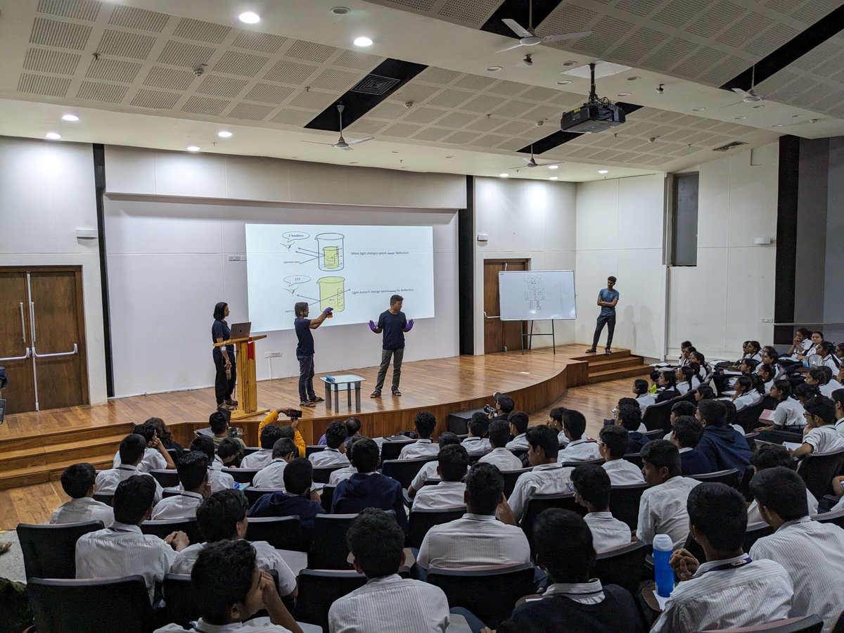 OpticaChap43730's tweet photo. Capturing Moments of Optics Awesomeness in the session of "YOUNG MINDS" conducted by DICIITH in association with OPTICA STUDENT CHAPTER IIT Hyderabad. 
@IITHyderabad  
@OpticaWorldwide https://t.co/QolE0xqUcw
