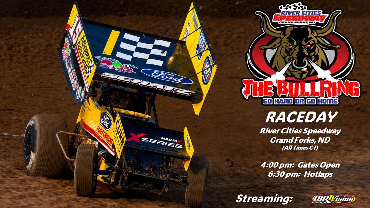 @WorldofOutlaws RACEDAY in North Dakota! 🏎️ @DonnySchatz 📍 @RiverCitiesND 📌 Grand Forks, ND 🕰️ ET 411: Gates/4 pm, Hotlaps/6:30 👀📺💻 @dirtvision @MyRacePass 🛍️ @TSRStore 🔗 TonyStewartStore.com 🎮 @outlaws_game #OUTLAWSGAME (🚨 NEW Schemes!) 🙌 @AdvanceAuto