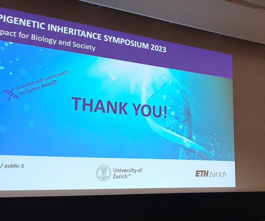 It's a wrap! #EISZ23 is done. What a series of amazing talks and discussions!
Thanks to <a href="/hackettlab/">Jamie Hackett</a>, <a href="/AntoinePeters8/">Antoine Peters</a>, and <a href="/KimminsSarah/">Professor Sarah Kimmins</a> for the nice and insightful chats!
Hoping to see everyone back at #EISZ25 😊