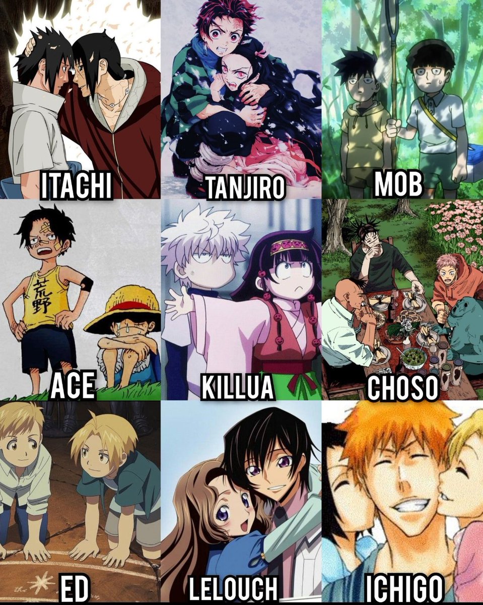 Pastaerects's tweet photo. Which anime/manga character is considered the best big brother figure? https://t.co/8AofNNaiwG
