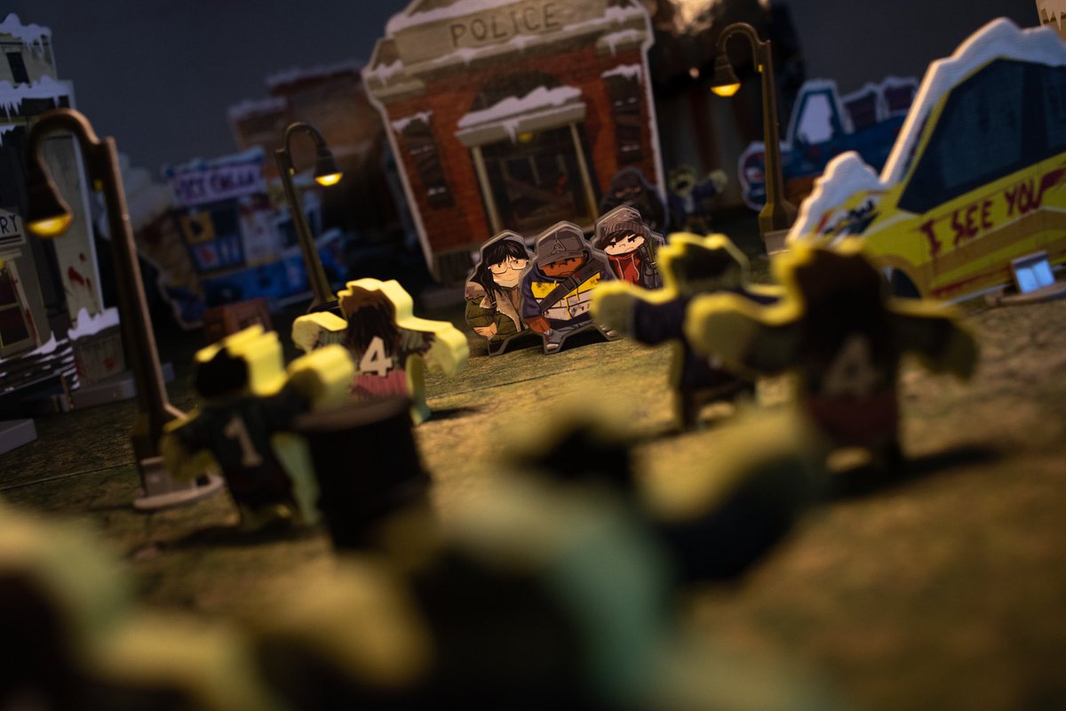 They’re here… 🧟‍♂️🧟‍♀️ 

Flick Em Up: Dead of Winter
board game
<a href="/PretzelGames_/">Pretzel Games</a>