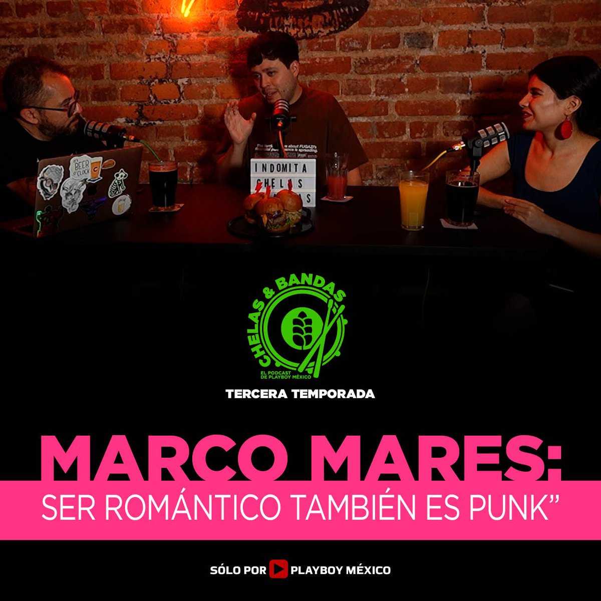 50 millones de reproducciones en las plataformas no le han quitado el placer de hacer música para sí mismo. Marco Mares en #ChelasyBandas desde Indómita, Burger Social Club. 🍻
👉youtu.be/w8WGLfriAZc
