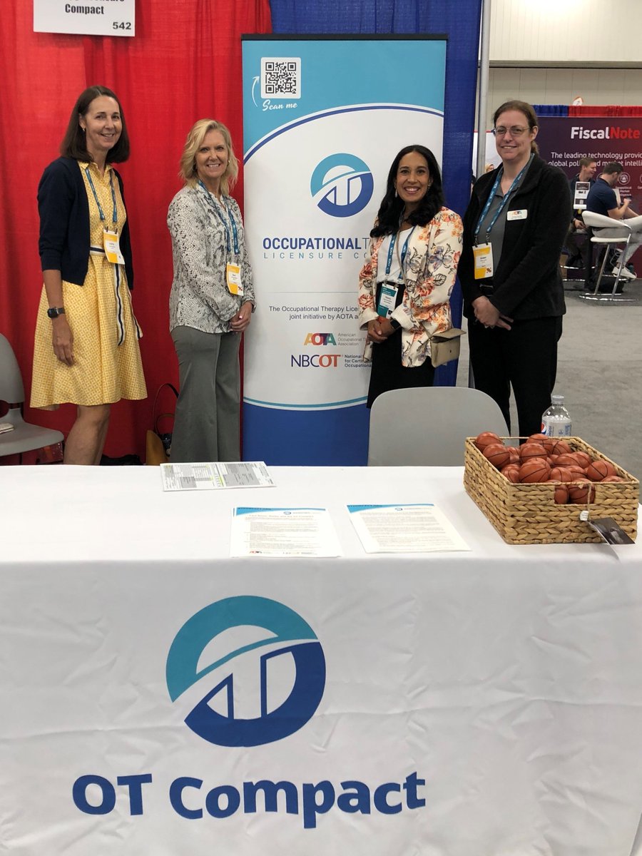AOTAInc's tweet image. AOTA Staff attended the National Conference of State Legislatures (NCSL) Legislative Summit in Indianapolis last week to promote the OT Compact, a joint initiative with NBCOT. Learn more about the compact at otcompact.org