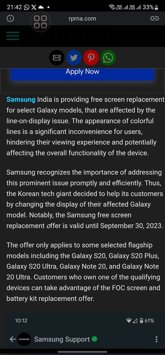 dilipreddy16's tweet photo. @prem_ananthu5 @SamsungIndia It's not for S22 series https://t.co/sfH6ybl1Xm