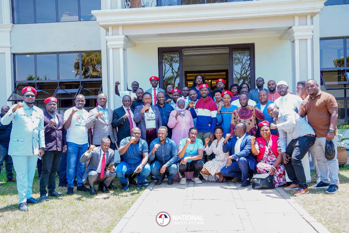 HEBobiwine's tweet photo. We have come to the close of a two-day retreat of the National Executive Committee of the National Unity Platform . We spent the first day discussing our strategic plan for the next five https://t.co/0IX8gfaDqu, we were joined by our Members of Parliament and updated them on the upcoming activities and other matters. Most importantly, we all agree that we must hit the ground and awaken the people of Uganda to take on their revolutionary assignment!
#PeoplePowerOurPower