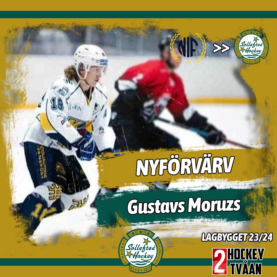 Hockeytvåan • Lettiske forwarden, Gustavs Moruzs ansluter till Sollefteå Hockey!🇱🇻

Laipni lūdzam, Gustavs!💚💛

Läs mer om Gustsvs på hemsidan. svenskalag.se/hockeytvaan/ny…

#hejahejapolarna