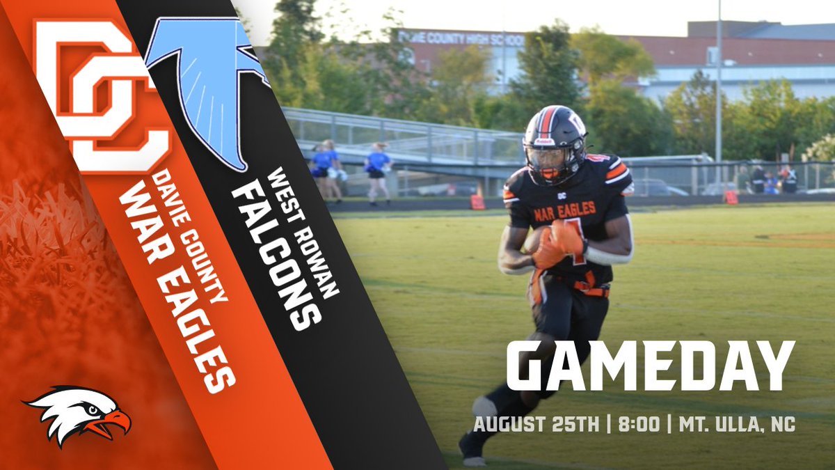 The War Eagles travel to West Rowan to take on the Falcons! Game starts at 8:00!