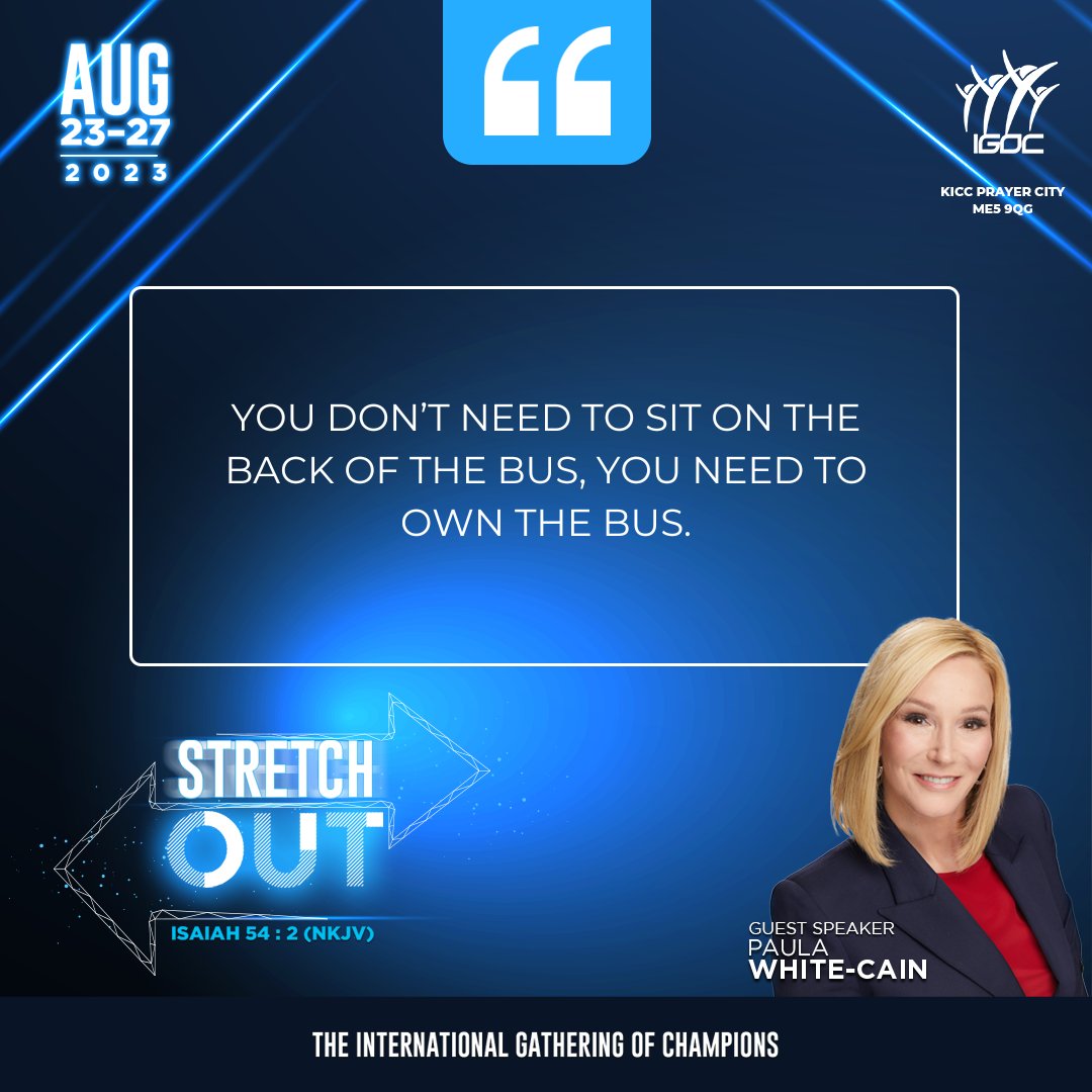 MatAshimolowo's tweet photo. #igoc2023 #stretchout #TheEnlargementProcess
@Paula_White https://t.co/gGSUwngQoQ