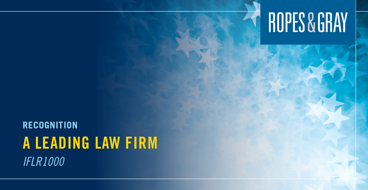 The @IFLR1000 has once again recognized Ropes & Gray as one of the world’s leading law firms for financial and corporate law. Overall, our firm earned high rankings in 47 categories across Asia, the United Kingdom and North America. bit.ly/44Gkx17