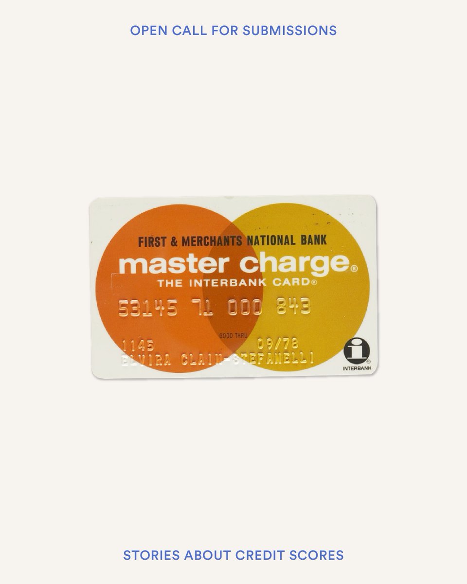 ⚠️OPEN CALL⚠️
We're looking for stories about the world's chicest topic: credit scores. If you have an experience with credit scores (the good, the bad, the absurd, the...salacious?), leave us a voicemail at 732-798-5863 and we may use it in an upcoming podcast!